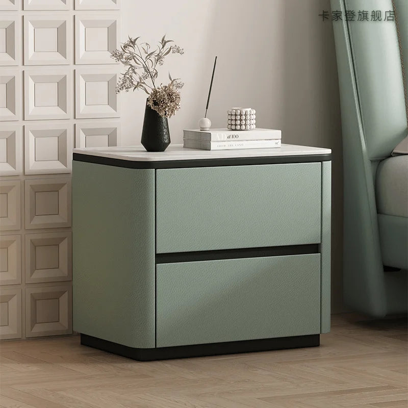 Low Organizer Bedside Table Bedroom Mobile Cabinets Drawers Luxury Storage Nightstand Librero Mesa De Cabeceira Trendy Furniture